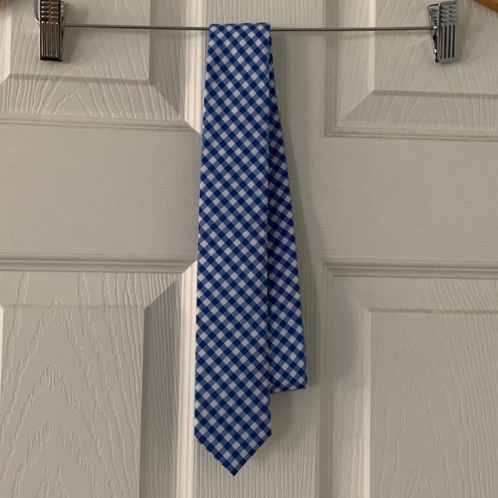 Jcrew Crewcuts Boys tie Blue Gingham